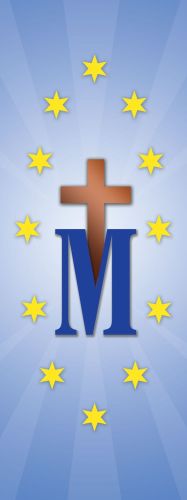 Baner religijny - symbole maryjne 50x130 cm