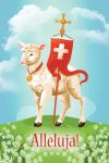 Obrazki wielkanocne Baranek Boży "Alleluja"