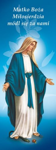 Baner religijny Matka Boża Niepokalana 50x130 cm