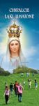 Baner religijny Najświętsza Maryja Panna "Chwalcie łąki umajone" - 50x130 cm