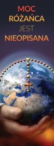 Baner religijny na Różaniec 50x130 cm