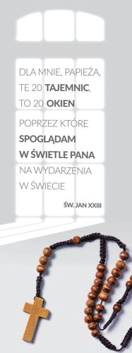 Baner religijny na Różaniec 50x130 cm