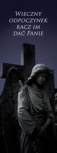 Baner na Wszystkich Świętych "Wieczny odpoczynek.." 50x130 cm