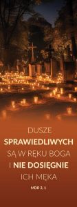Baner religijny na Wszystkich Świętych 50x130 cm