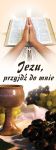 Baner na I Komunię Świętą "Jezu przyjdź do mnie" 50x130 cm