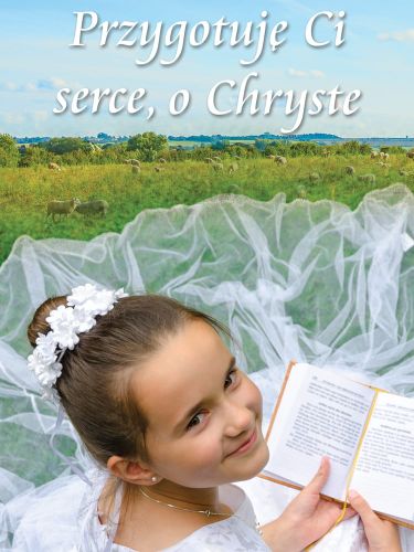 Baner na Pierwszą Komunię Świętą "Przygotuję Ci serce" 75x100 cm