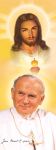 Baner Jezus Miłosierny i Święty Jan Paweł II 50x130 cm