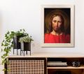 Obraz religijny Jezus Chrystus - rama kremowa