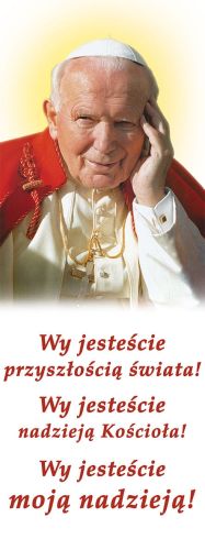 Baner Święty Jan Paweł II 50x130 cm