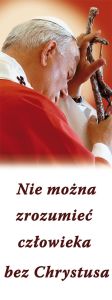 Baner Święty Jan Paweł II 50x130 cm