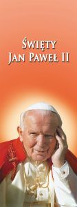 Baner Święty Jan Paweł II 50x130 cm