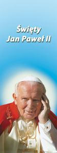 Baner Święty Jan Paweł II 50x130 cm