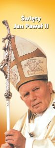 Baner Święty Jan Paweł II 50x130 cm
