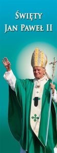 Baner Święty Jan Paweł II 50x130 cm