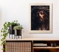 Obraz Jezus Chrystus Umęczony  - Ecce Homo - rama kremowa
