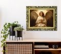 Obraz religijny Anioł Stróż - rama ornamentowa