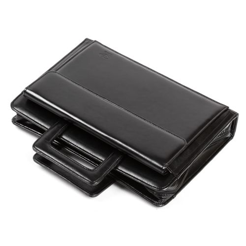 Aktówka z wysuwaną rączką i boczną kieszenią