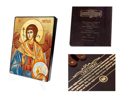 Naklejana ikona religijna Archanioł Gabriel