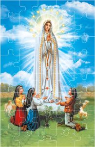 Puzzle Matka Boża Fatimska + pudełeczko