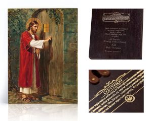 Ikona religijna Chrystus pukający do drzwi