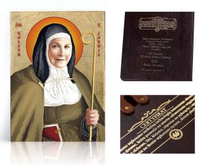 Ikona religijna Święta Koleta z Corbie