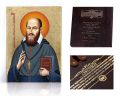 Ikona religijna Święty Franciszek Salezy - dedykacja / własny tekst
