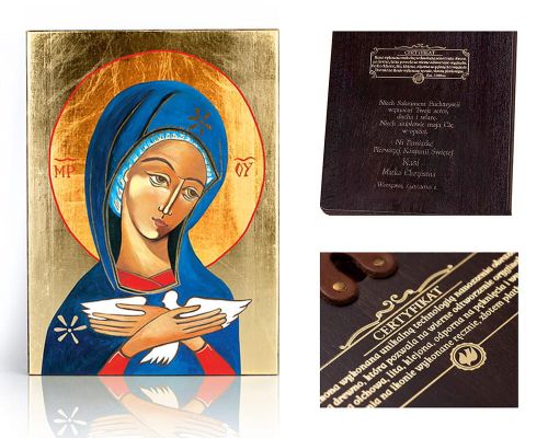 Ikona religijna Pneumatofora (Pamiątka Bierzmowania) - dedykacja  własny tekst