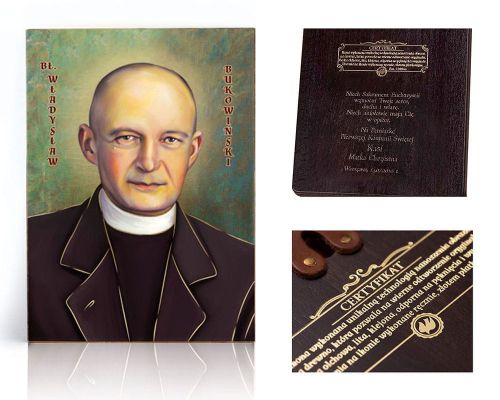 Ikona religijna Błogosławiony Władysław Bukowiński - dedykacja / własny tekst