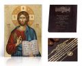 Ikona religijna Chrystus Pantokrator - dedykacja / własny tekst