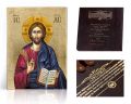 Ikona religijna Chrystus Pantokrator - dedykacja / własny tekst