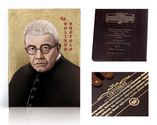 Ikona religijna Dolindo Ruotolo - dedykacja / własny tekst