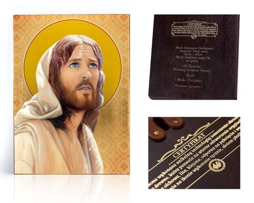 Ikona religijna Jezus Chrystus - dedykacja / własny tekst