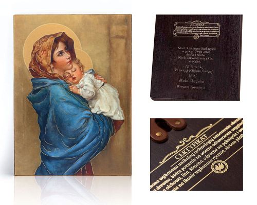 Ikona religijna Matka Boża Cygańska - dedykacja / własny tekst