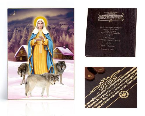 Ikona religijna Matka Boża Gromniczna  - dedykacja / własny tekst