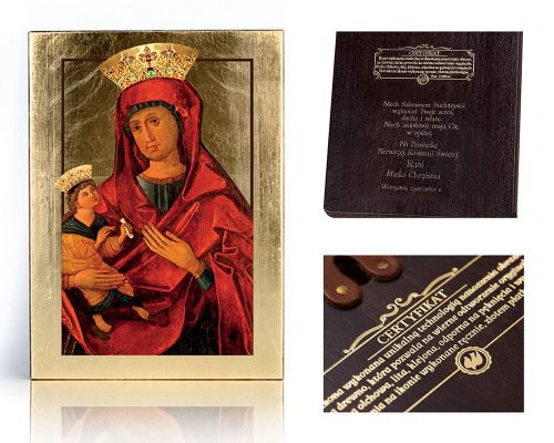 Ikona religijna Matka Boża Krzeszowska - dedykacja / własny tekst