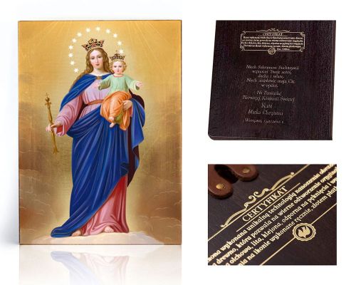Ikona religijna Matka Boża Wspomożycielka Wiernych - dedykacja / własny tekst
