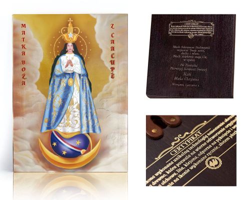 Ikona religijna Matka Boża z Caacupe (Paragwaj) - dedykacja / własny tekst