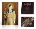 Ikona religijna Święta Klara - dedykacja / własny tekst