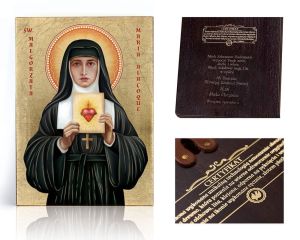 Ikona religijna Święta Małgorzata Maria Alacoque