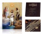 Ikona religijna Święty Jan Chrzciciel i Jezus Chrystus (Chrzest Pański)