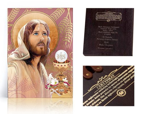 Pamiątka Pierwszej Komunii Świętej - dedykacja / własny tekst