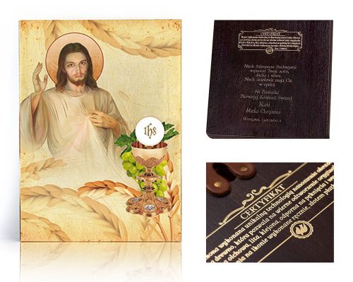 Pamiątka Pierwszej Komunii Świętej - dedykacja / własny tekst