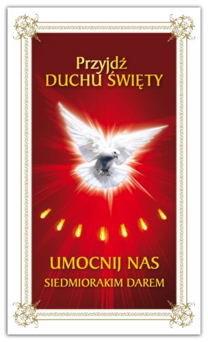 Obrazki święte Dary Ducha Świętego