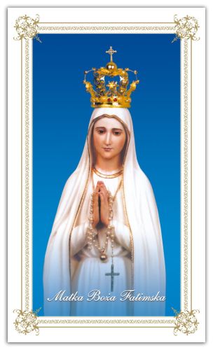 Obrazki święte Matka Boża Fatimska