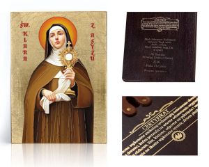 Ikona religijna Święta Klara z Asyżu