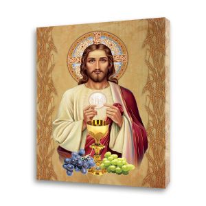 Obraz religijny na płótnie Jezus Chrystus - Pamiątka Pierwszej Komunii Świętej