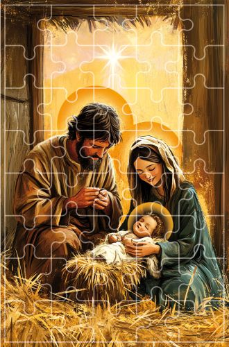 Puzzle religijne Boże Narodzenie, Święta Rodzina