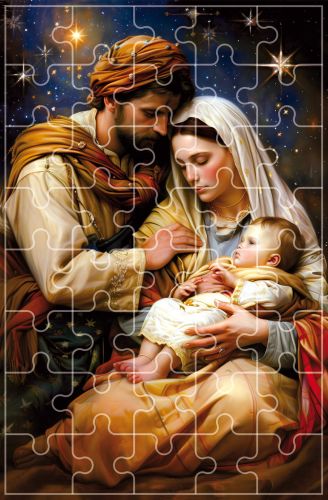 Puzzle religijne Boże Narodzenie, Święta Rodzina