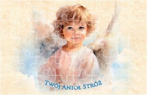 Puzzle religijne Anioł Stróż