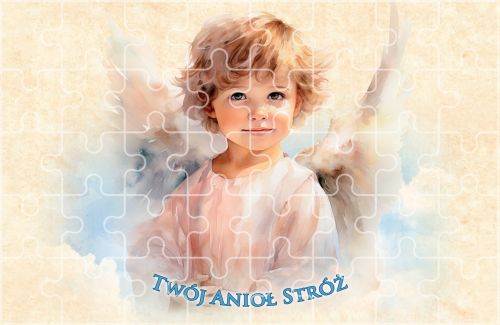 Puzzle religijne Anioł Stróż